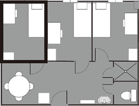 お部屋タイプ3の間取り
